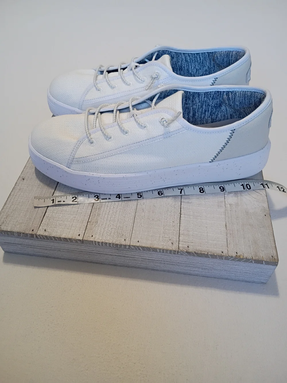 Hey Dude Cody White Slip On Canvas Minimalist Casual Sneakers - Men's Size 10